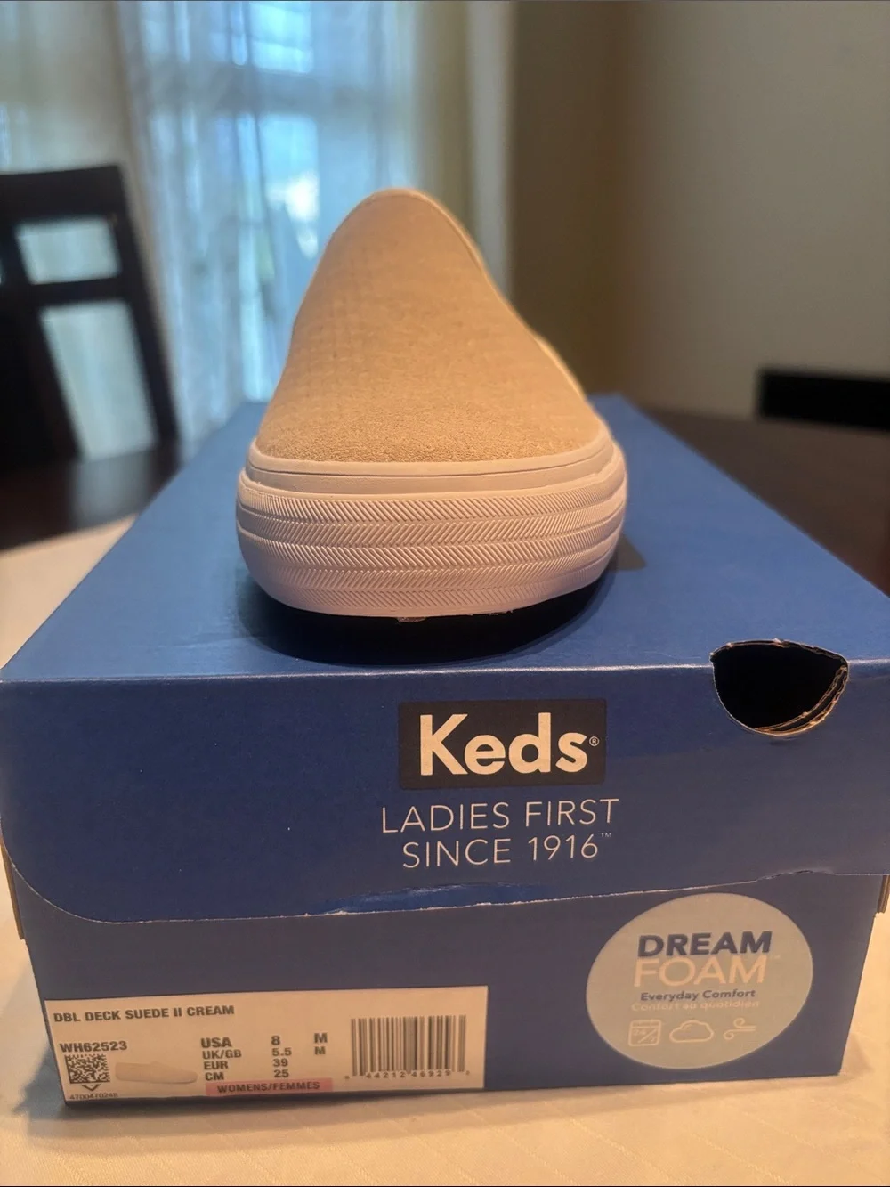 Keds Women Slip-On Sneakers in Cream